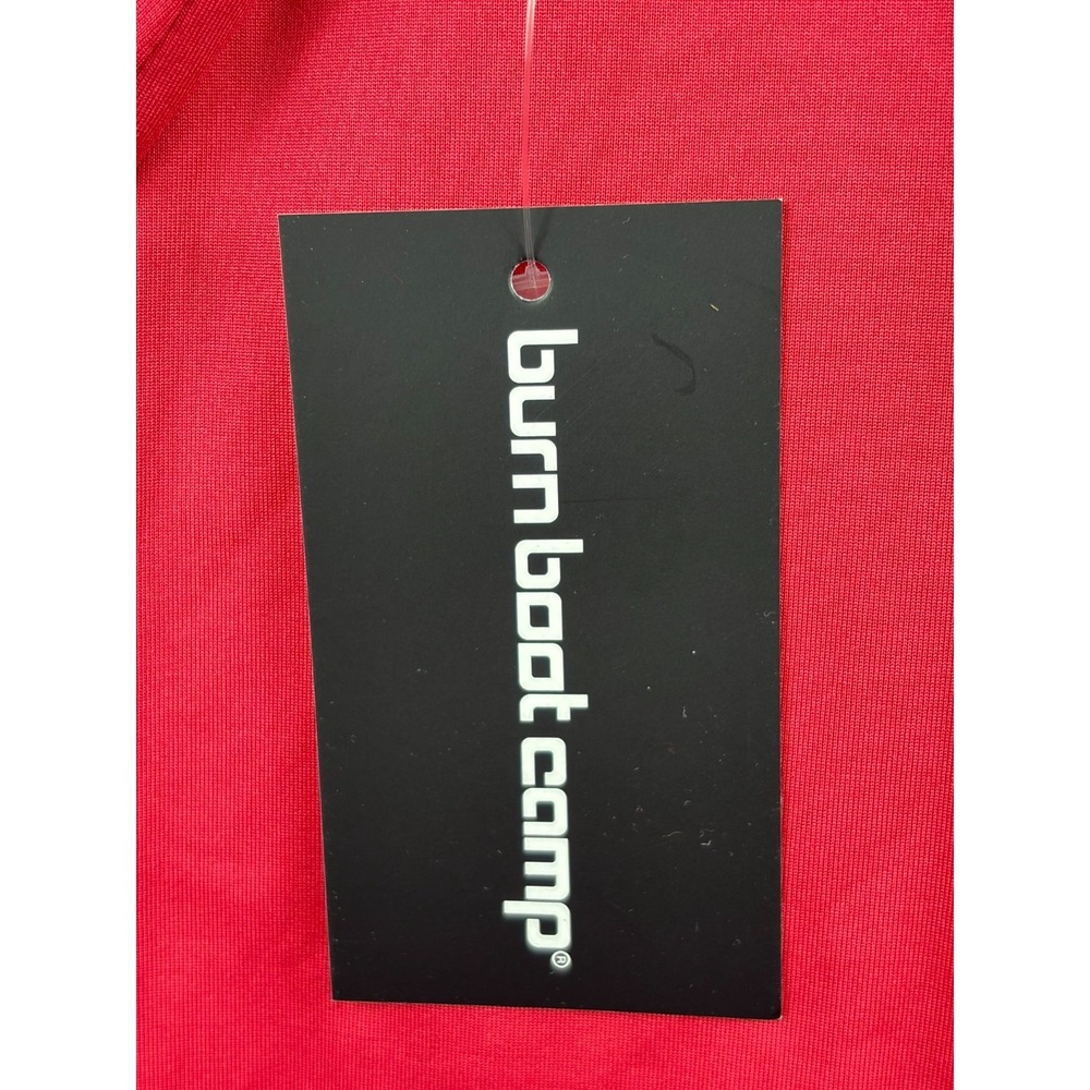 Burn Boot Camp Tank Top Womens Large Mesh Muscle Winterberry Pink Activewear - Picture 6 of 7